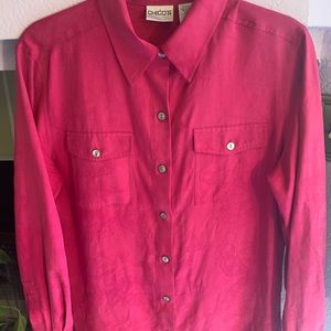 🌺CHICO’S 100% silk blouse (SIZE I) 🌺